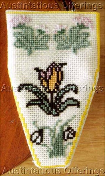 Sewing Room Accoutrements Cross Stitch Kit Peach Tulip
